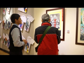 第14屆美術班畢業成果展-報社採訪側拍2